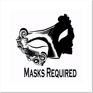 Masks Required Posters and Art